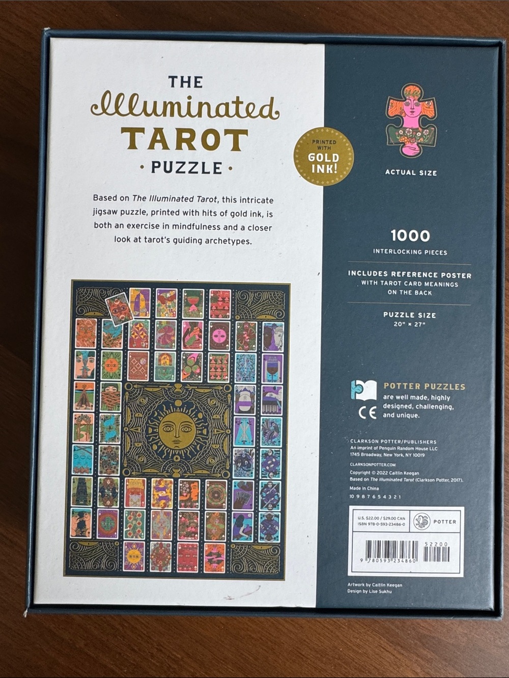 Opened The Illuminated Tarot Puzzle - perfect condition 1000 pc. - Picture 2 of 4